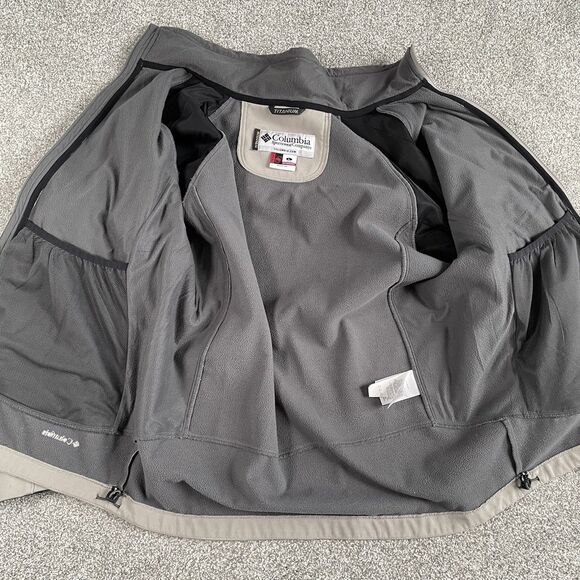 Columbia Titanium Softshell Jacket Men Fleece Lined Interchange Size Large - Picture 3 of 13